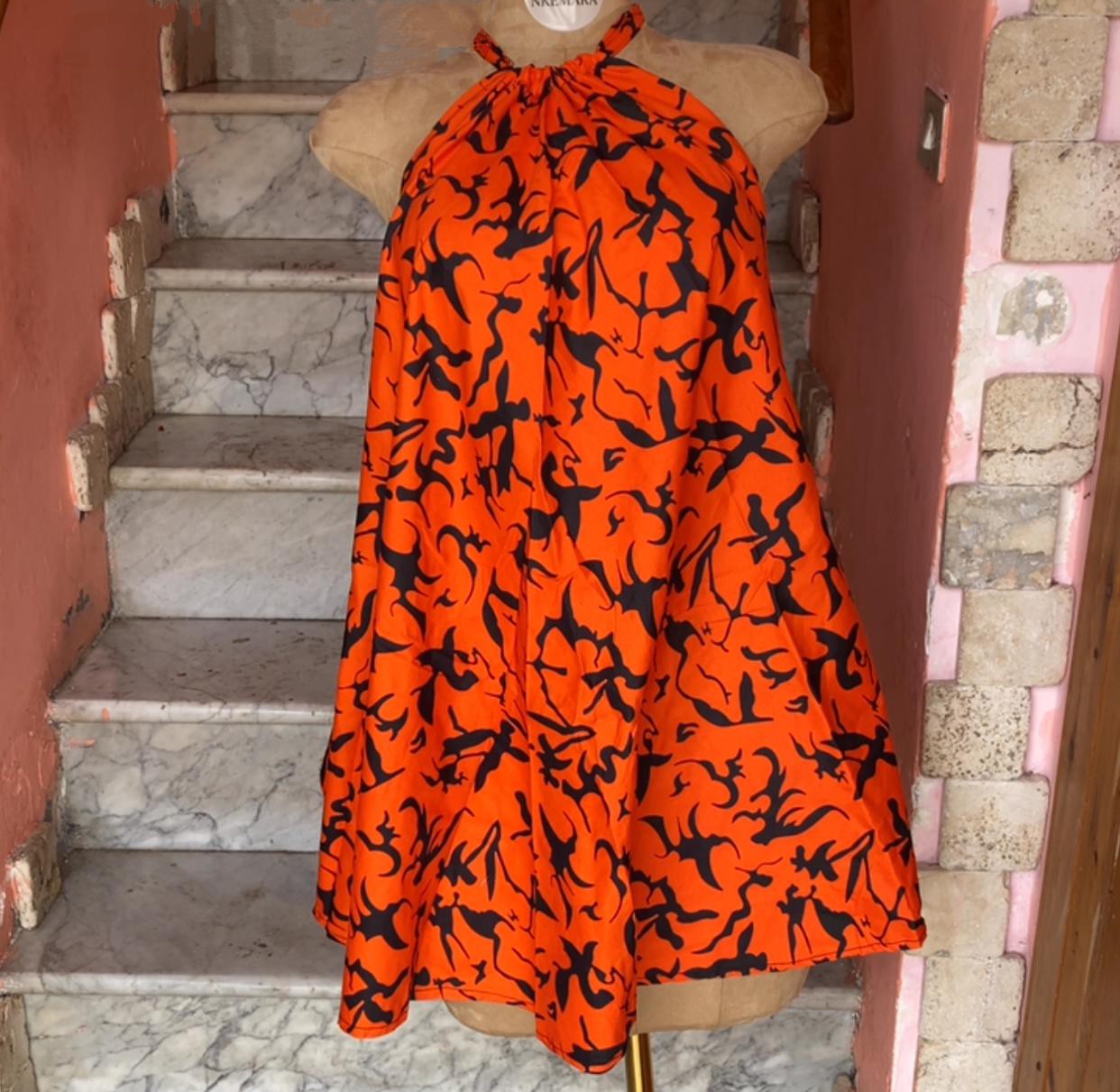 Backless Ankara viral dress
