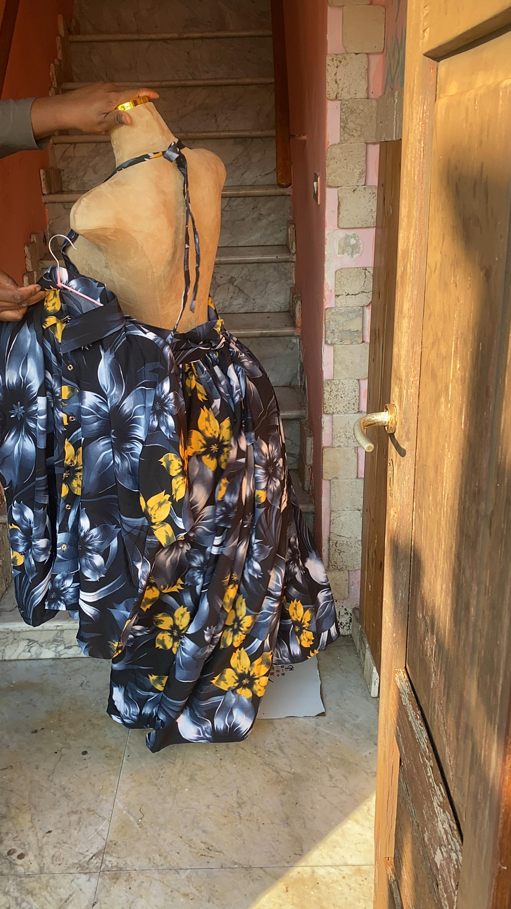 Couple's Matching Set - Halter Dress & Men's Shirt